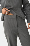 Tiffosi Riley Trouser - Grey/White Stripe