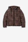 Tiffosi Stutz Leopard Coat - Chocolate