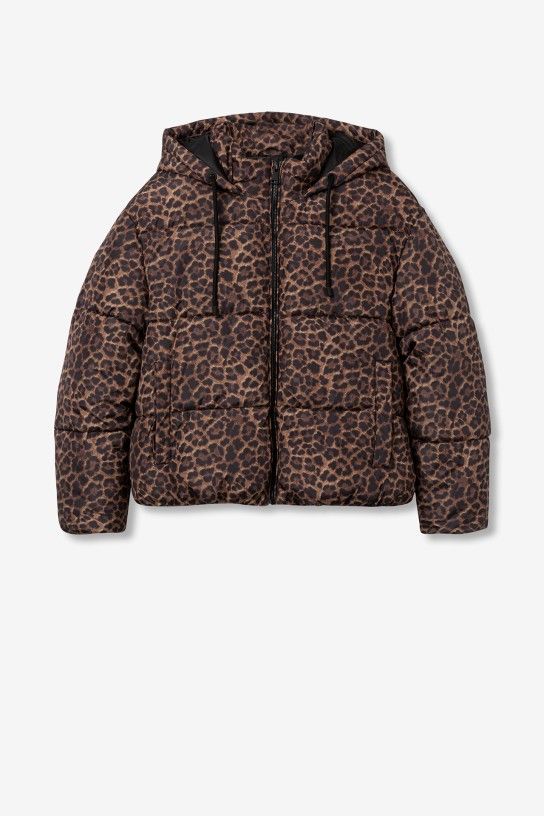 Tiffosi Stutz Leopard Coat - Chocolate