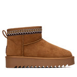 Refresh Camel Microfiber Ankle Boots -  17601701