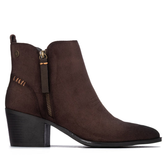 Refresh Brown Microfiber Ankle Boots -  17615602