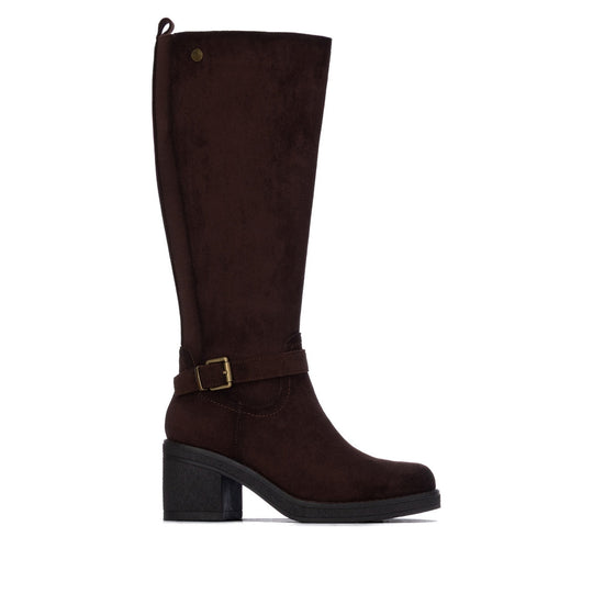 Refresh Brown Microfiber Boots -  17625003