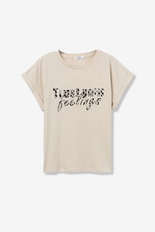 Tiffosi Note T-Shirt - Beige