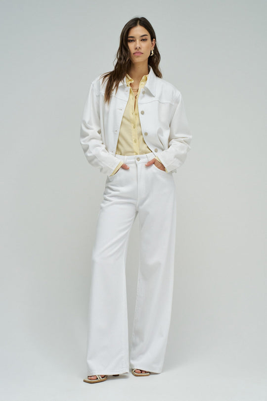 Salsa Wide Leg Jeans - White