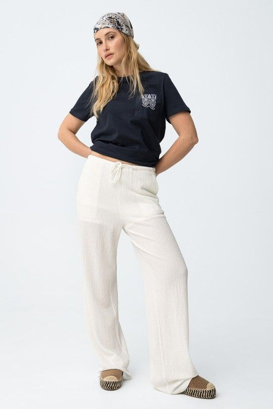 Tiffosi Wafflino Trouser - Star White
