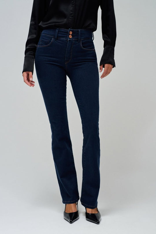Salsa Secret Push In Bootcut Soft Touch Jeans - Blue