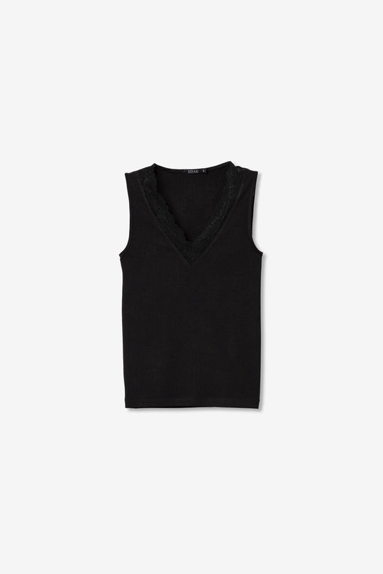 Tiffosi Alter Lace Top - Black
