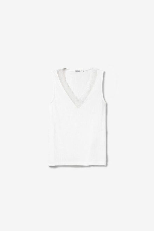 Tiffosi Alter Lace Top - White