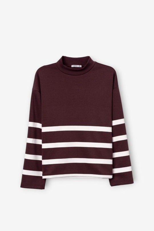 Tiffosi Hysteria Striped Sweater - Brown