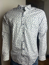 Remus Uomo Slim/SF Kirk Cotton Semi-Formal Shirt - Navy & White