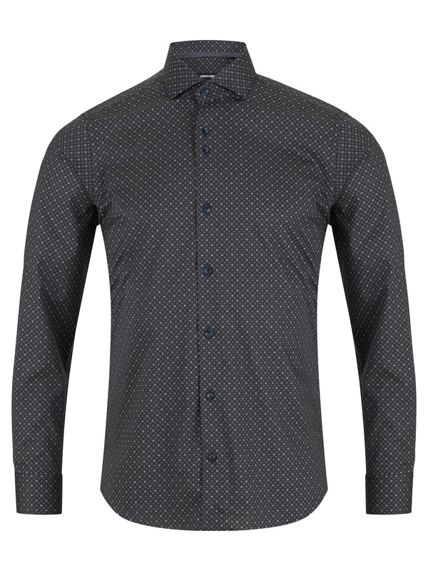 Remus Uomo Kirk/Slim Shirt - Dark Navy 13073/79