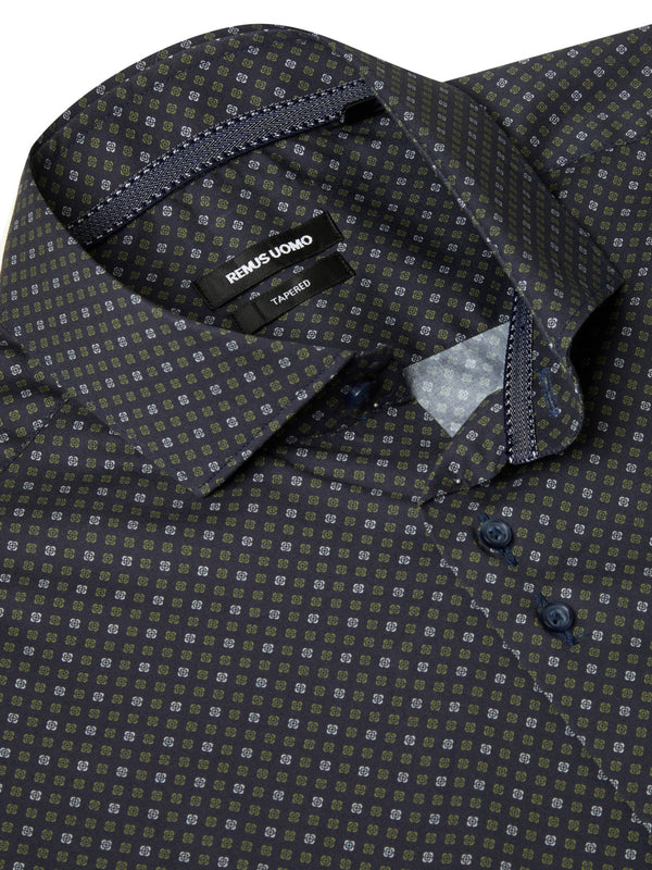 Remus Uomo Kirk/Slim Shirt - Dark Navy 13073/79