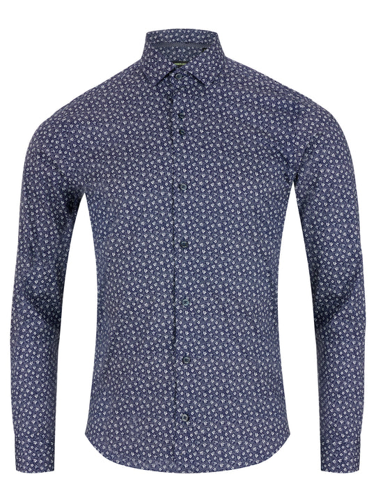 Remus Uomo Kirk/Slim Shirt - Navy 13075/28
