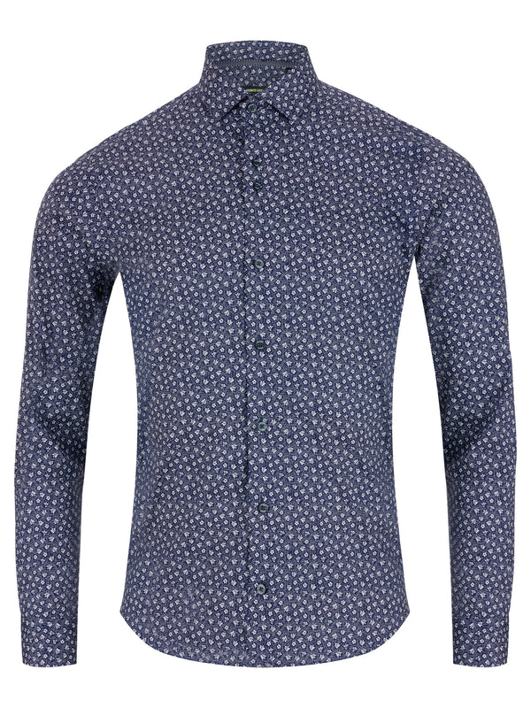 Remus Uomo Kirk/Slim Shirt - Navy 13075/28