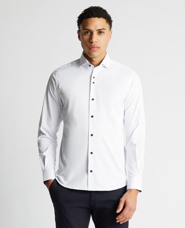 Remus Uomo Smart Casual Shirt 13140/01 - White