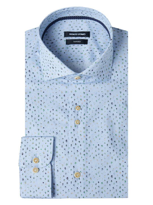 Remus Uomo Tapered Shirt - Light Blue 13161/22