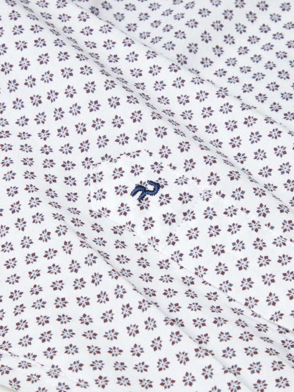 Remus Uomo Frank Tapered Shirt - Navy & White 13165/18