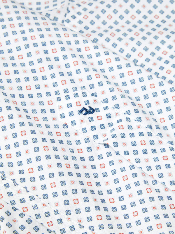 Remus Uomo Tapered/Frank Shirt - Blue & White 13166/12