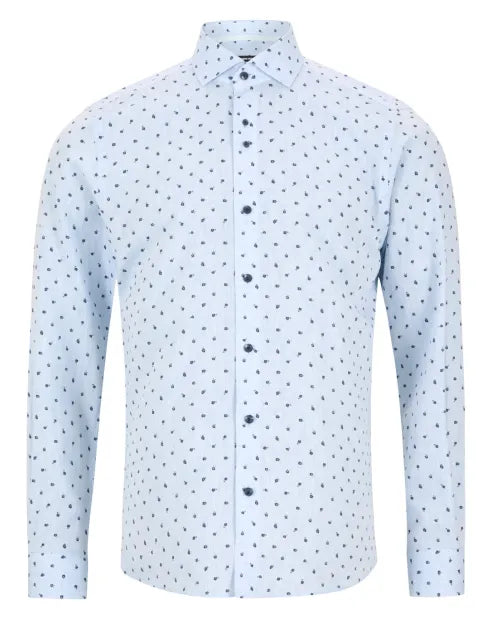 Remus Uomo Frank Tapered Shirt - Light Blue 13188/22