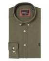 Remus Uomo Slim/Ashton Long Sleeve Shirt -  Dark Green