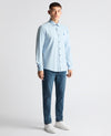 Remus Uomo Parker/Tapered Long Sleeve Shirt - Sky Blue