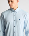 Remus Uomo Parker/Tapered Long Sleeve Shirt - Sky Blue