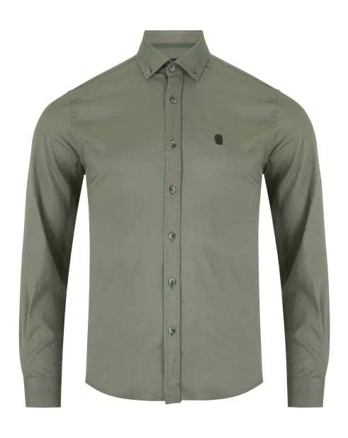 Remus Uomo Parker Tapered Shirt - Olive 13961/36