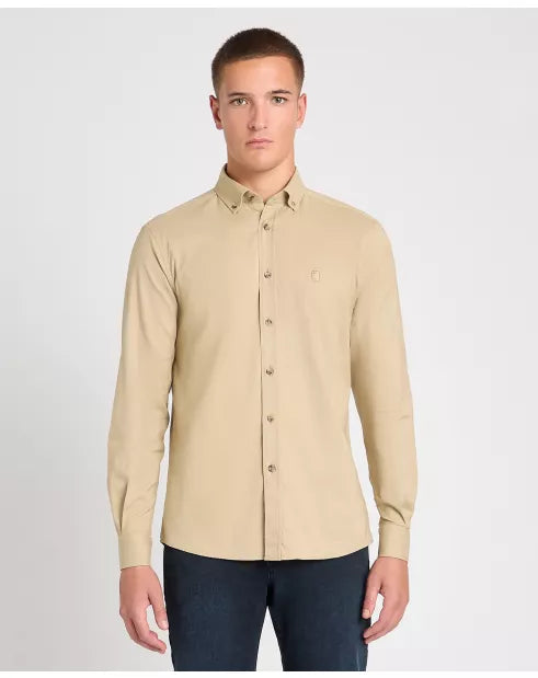 Remus Uomo Parker Tapered Shirt - Beige 13961/92