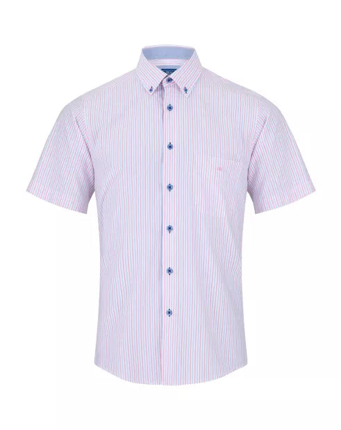 Daniel Grahame Drifter SS Shirt - Pink Stripe 14436SS-16