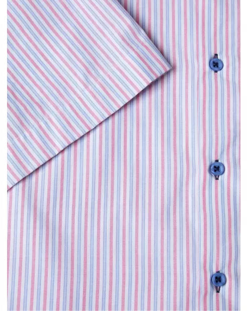 Daniel Grahame Drifter SS Shirt - Pink Stripe 14436SS-16