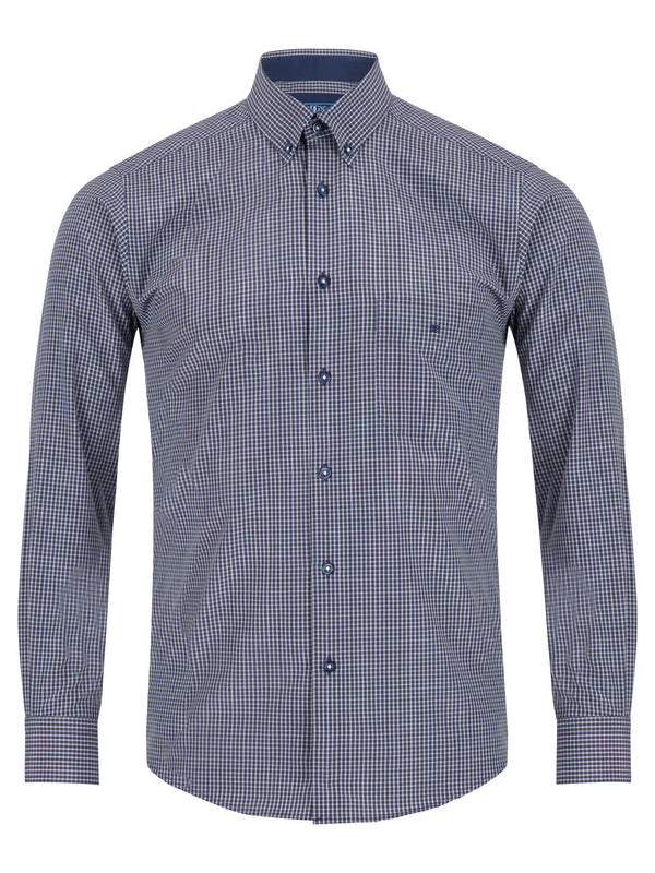 Daniel Grahame Drifter Shirt 14471/78 - Navy Micro Check