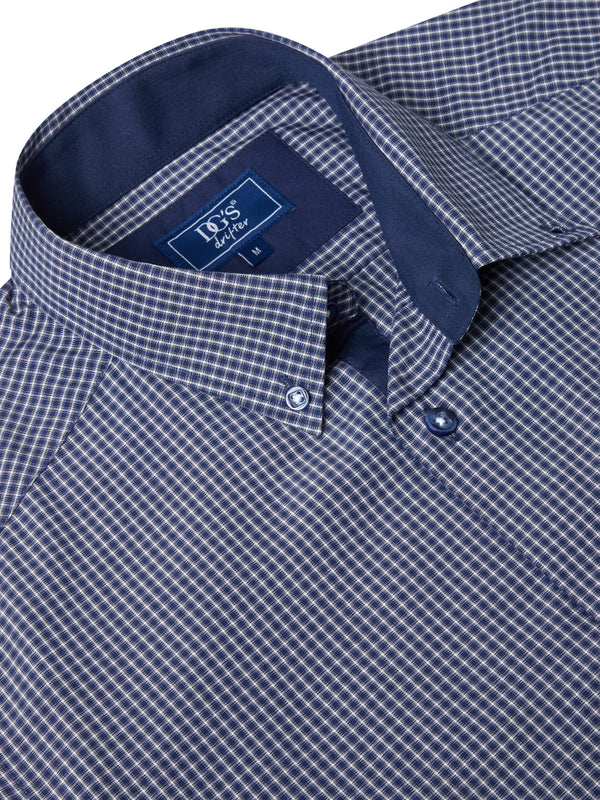 Daniel Grahame Drifter Shirt 14471/78 - Navy Micro Check