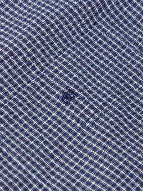 Daniel Grahame Drifter Shirt 14471/78 - Navy Micro Check