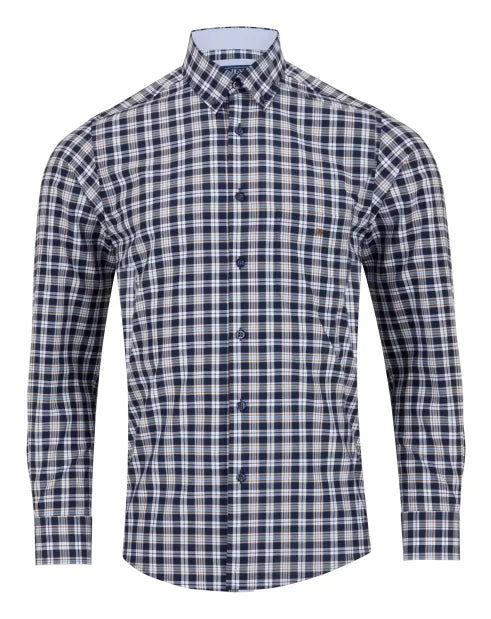 Daniel Grahame Drifter Shirt Navy Check(SizeL)