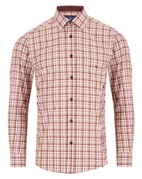 Daniel Grahame Drifter Shirt Orange Check