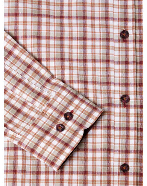 Daniel Grahame Drifter Shirt Orange Check