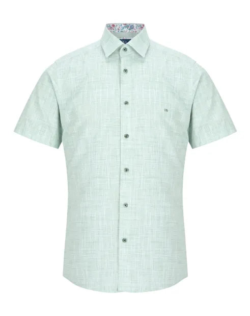 DG's Drifter Regular Giovanni Short Sleeve Casual Shirt - Green 14501SS/34