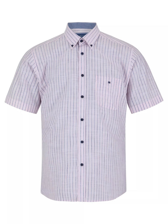 DG's Drifter Regular Ivano Short Sleeve Casual Shirt - Pink 14781SS/61