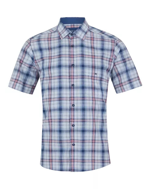 Daniel Grahame Drifter Shirt 14797SS/26 - Blue Check