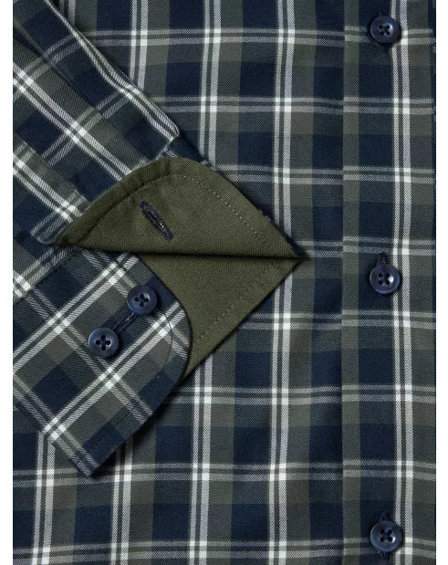 Daniel Grahame Drifter Shirt - Dark Green 14836/38