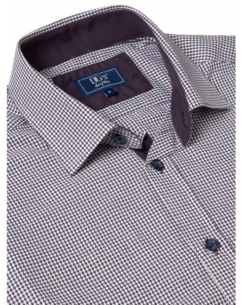 Daniel Grahame Drifter Shirt - Dark Purple 14843/76