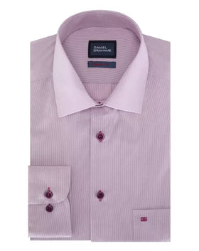 Daniel Grahame Geneva Long Sleeve Formal Shirt - Pink 15675/63