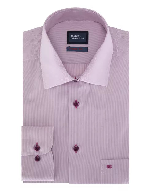 Daniel Grahame Geneva Long Sleeve Formal Shirt - Pink 15675/63