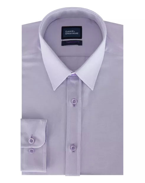 Daniel Grahame Paris Long Sleeve Formal Shirt - Lilac 15700/73