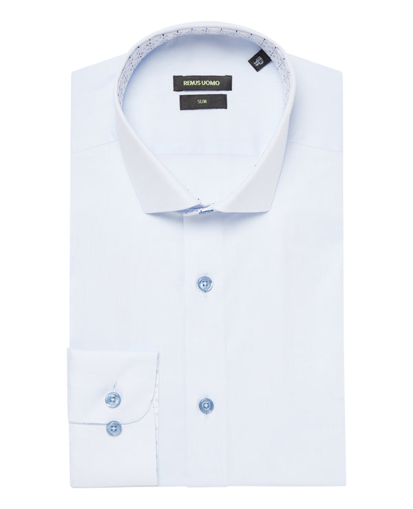 Remus Uomo Kirk/Slim Formal Shirt - Blue