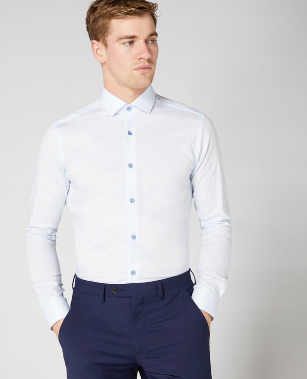 Remus Uomo Kirk/Slim Formal Shirt - Blue