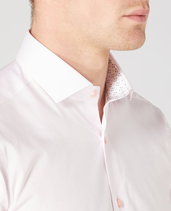 Remus Uomo Slim Shirt - Light Pink