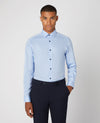 Remus Uomo Tapered/Parker Formal Shirt - Light Blue