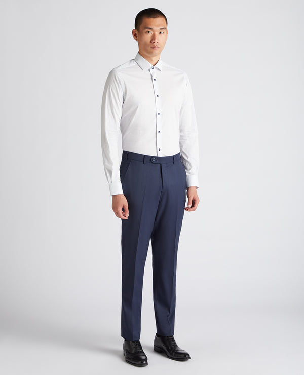 Remus Uomo Kirk/Slim Shirt - Navy/White 18692/18