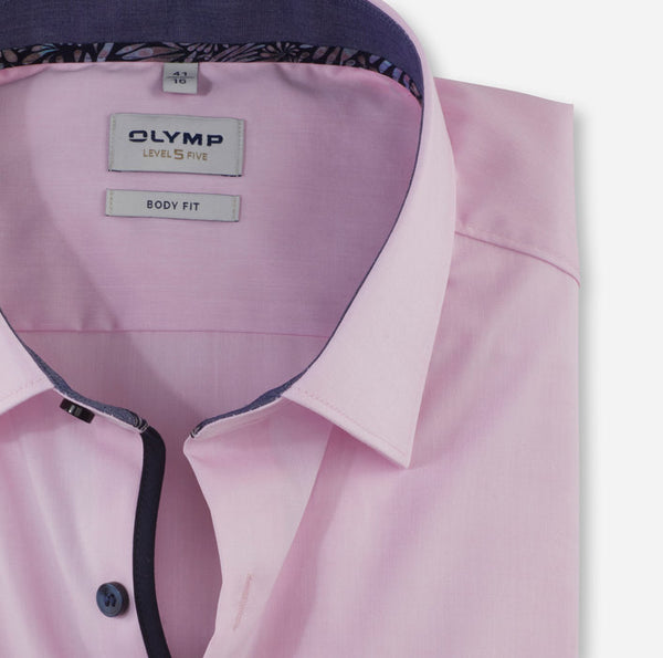 Olymp Body Fit Shirt Pink 2014/54/31